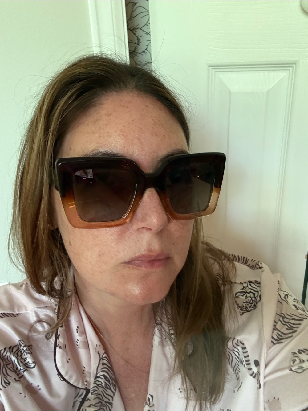 Valley eyewear Oversized Square Sunglasses - Cola Fade Brown - Picture 6 of 6